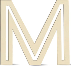 wooden letter m mdf cutout diy paintable alphabet m craft base