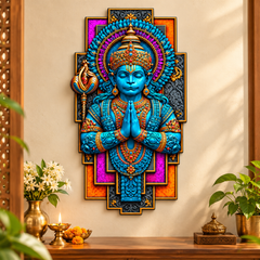 Lord Hanuman 3D wall art MDF