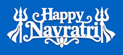 happy navratri pet plastic painting stencil