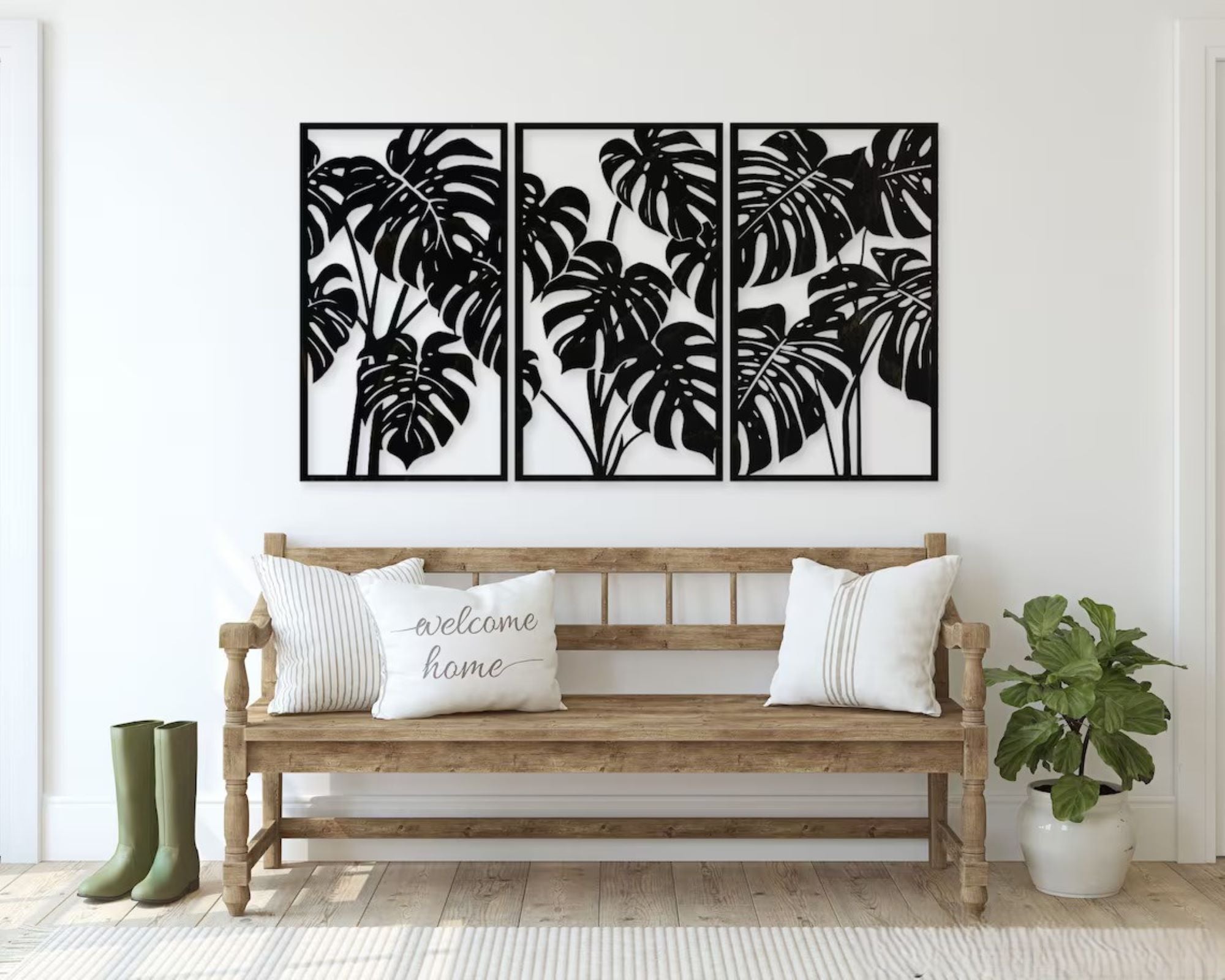 botanical wall art for living room decoration