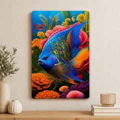 peacock fish wall art for home