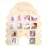 first birthday photo board