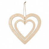 heart shape mdf wooden wreath frame for diy crafts