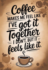 Metal wall art coffee