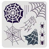 spiderweb spider stencil for diy painting