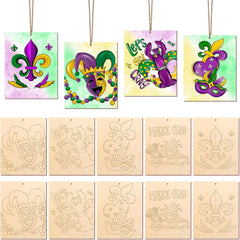 diy mardi gras wood craft base