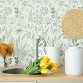 Wildflower stencil template