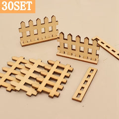 small wooden fence for garden decor