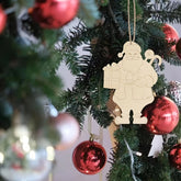 Wooden Santa Claus Ornaments