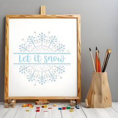 snowflake christmas stencil