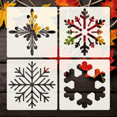 Christmas snowflake stencil