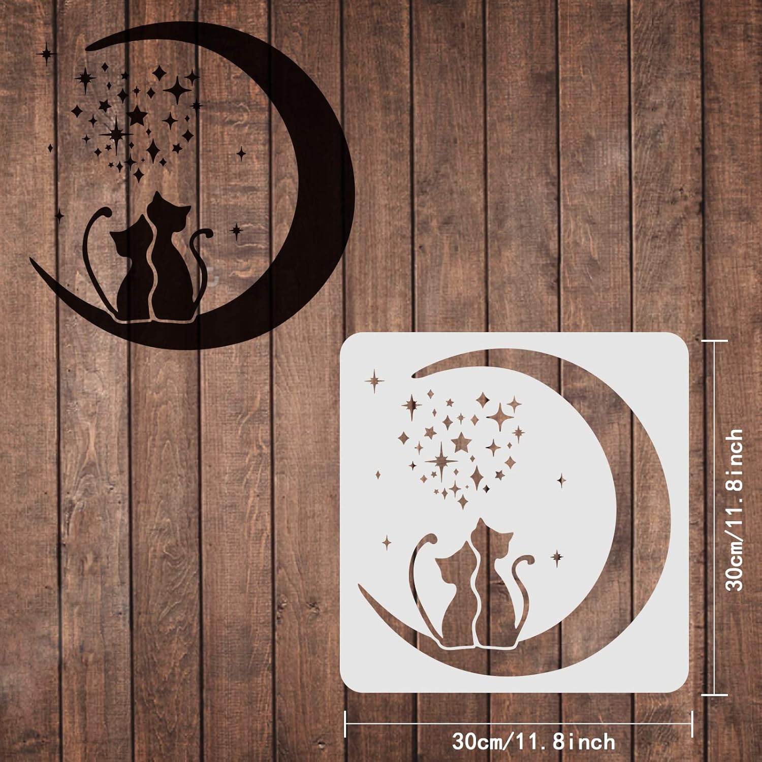 cat painting stencil