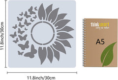floral stencil for diy art projects