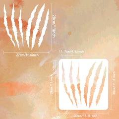 animal scratch stencil