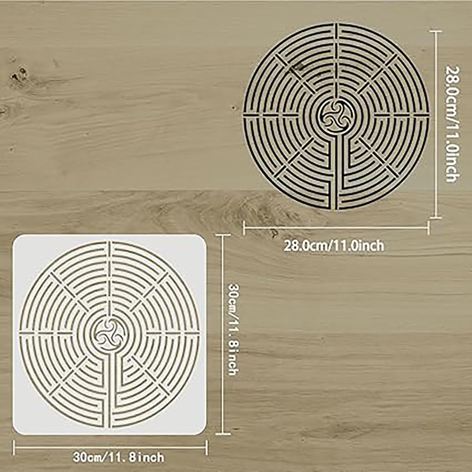 labyrinth stencil