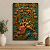 Radha Krishna MDF Wall Painting for Living Room