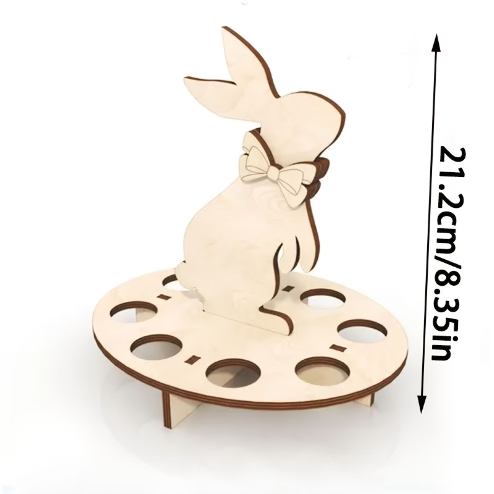 Bunny shaped egg tray decor