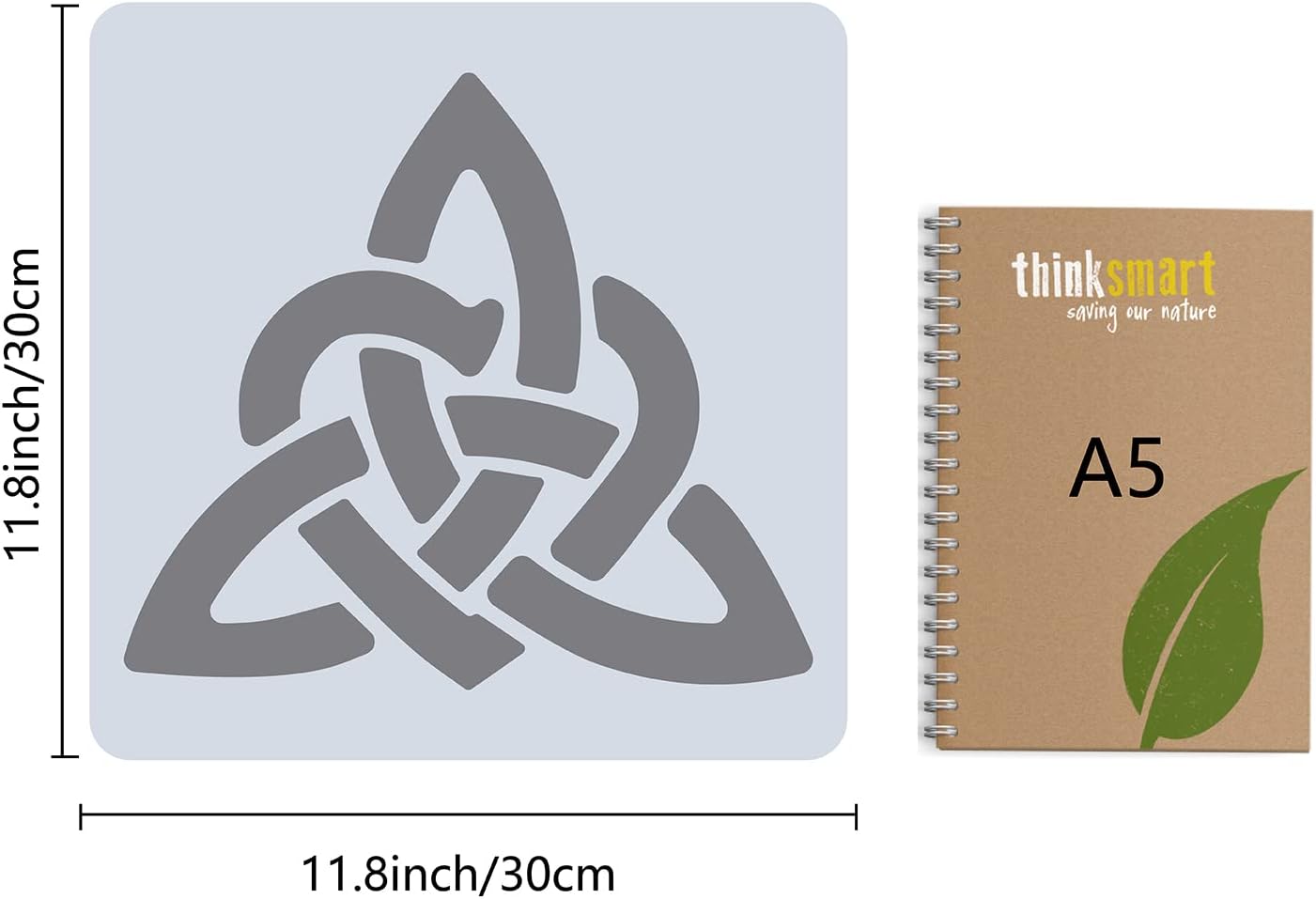 triquetra symbol stencil for diy art
