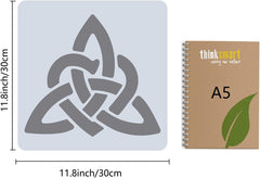 triquetra symbol stencil for diy art