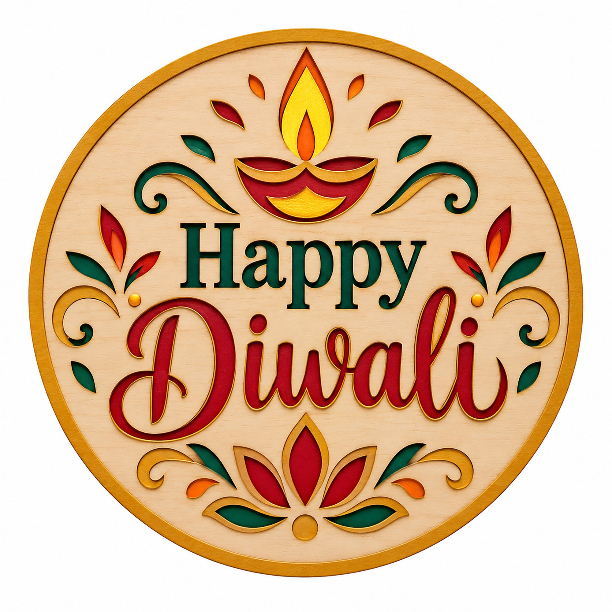 happy diwali mdf cutout for diy craft