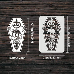 vampire skull pumpkin stencil plastic