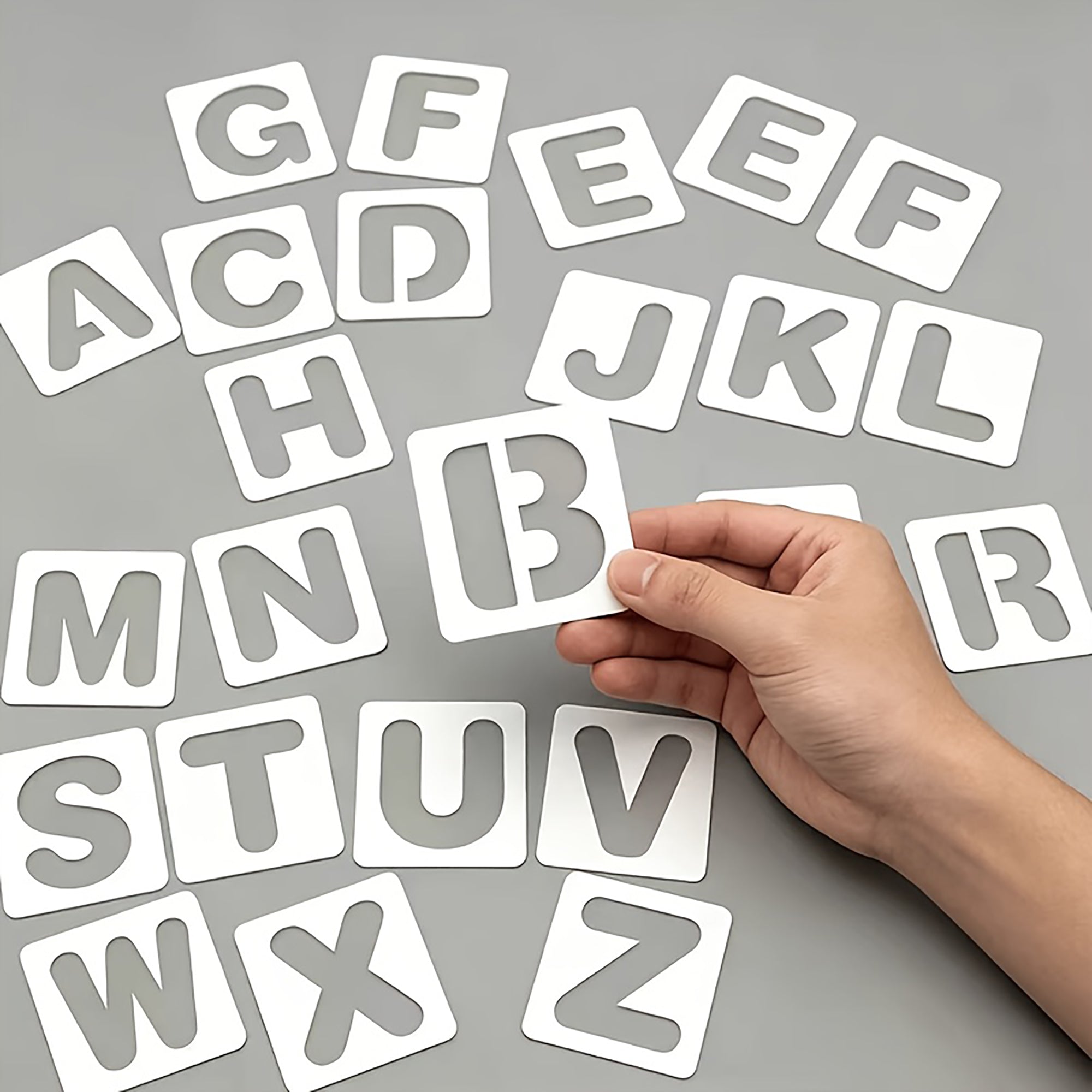 alphabet pet painting stencil set a to z