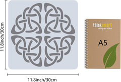 knot pattern stencil for diy art