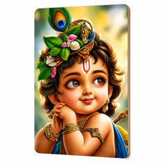Bal Gopal wall hanging for pooja room
