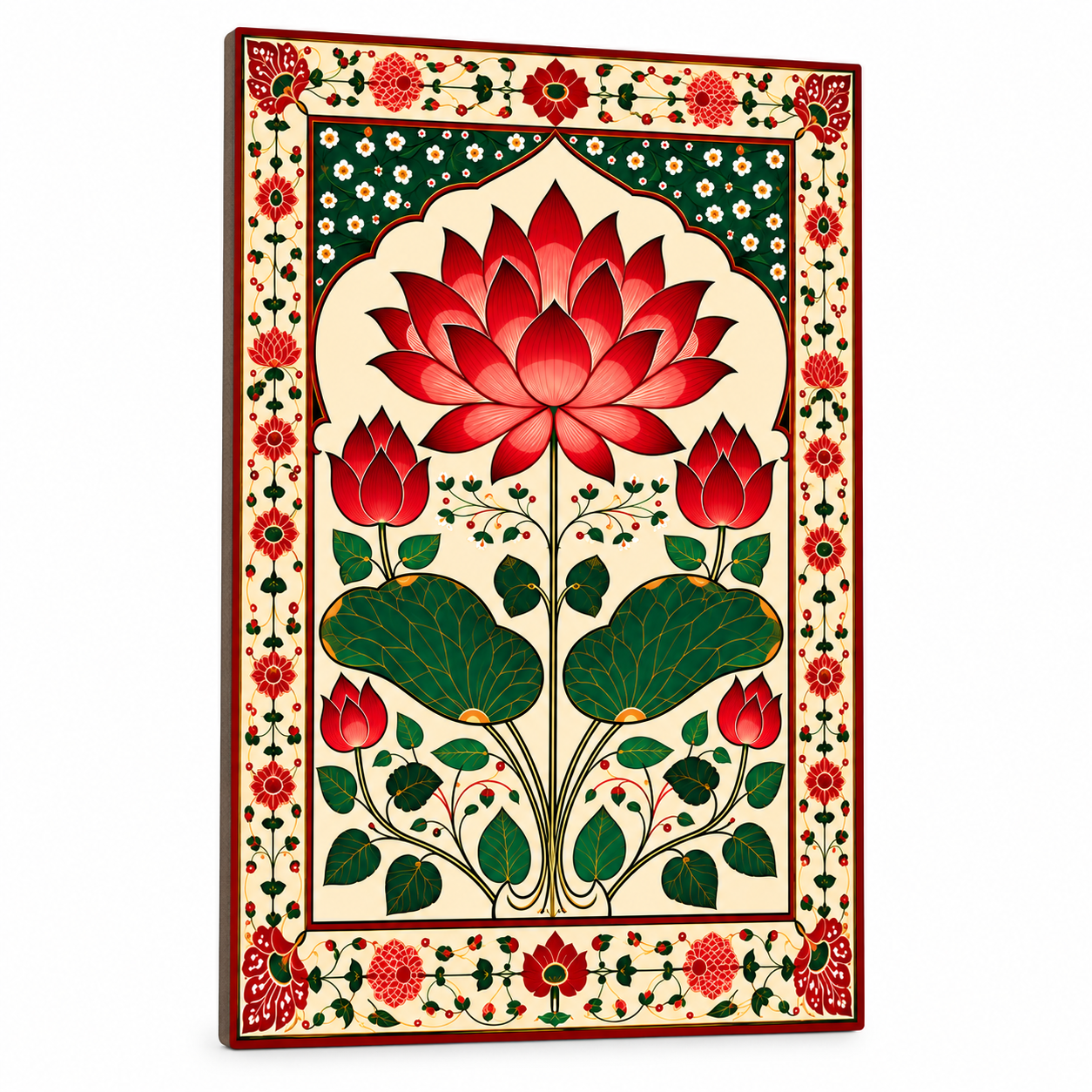 Lotus Floral Traditional Wall Decor