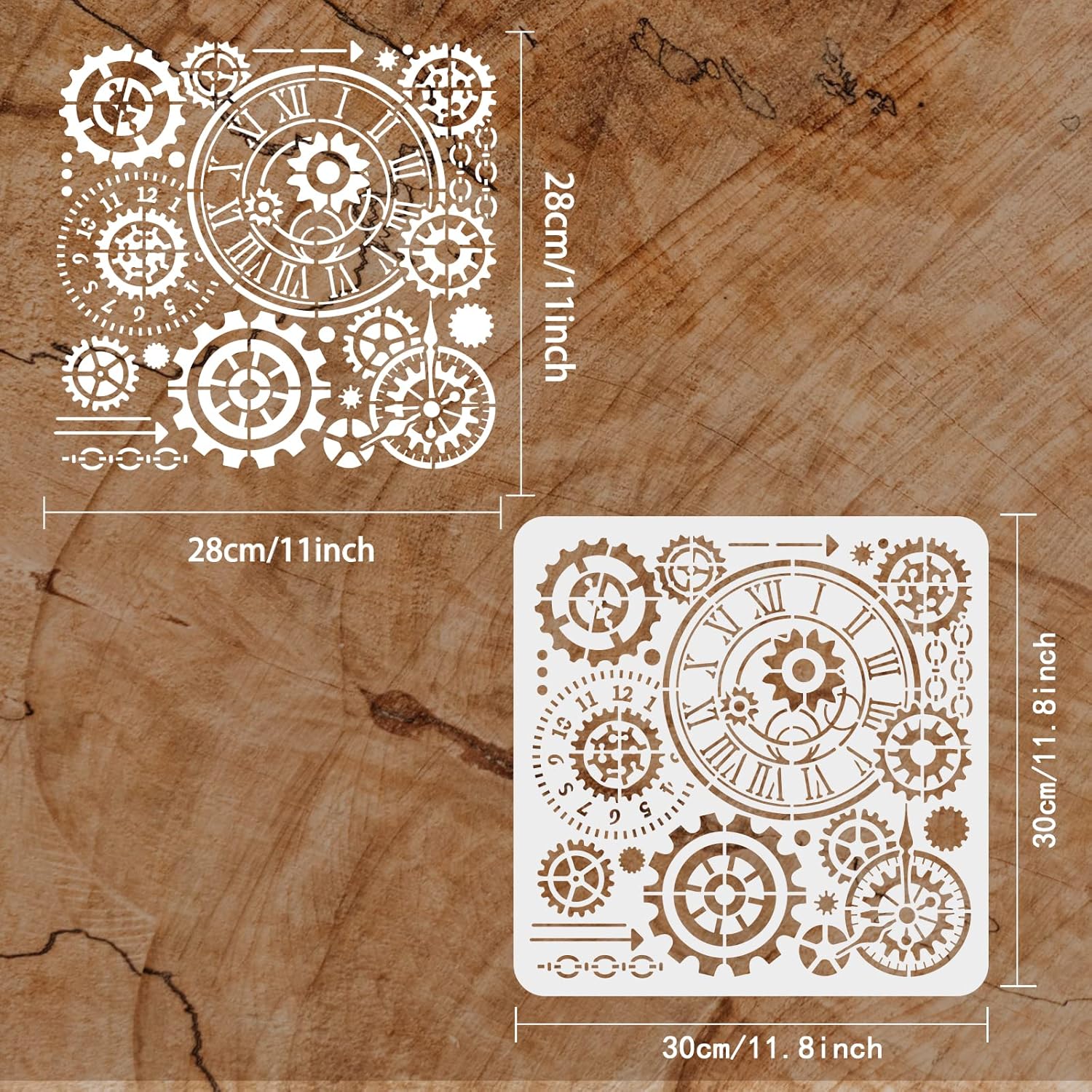 gear pattern stencil