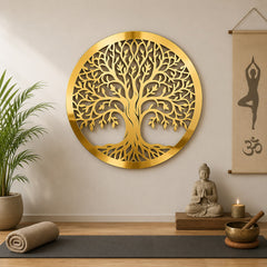 Golden Mirror Finish Decor