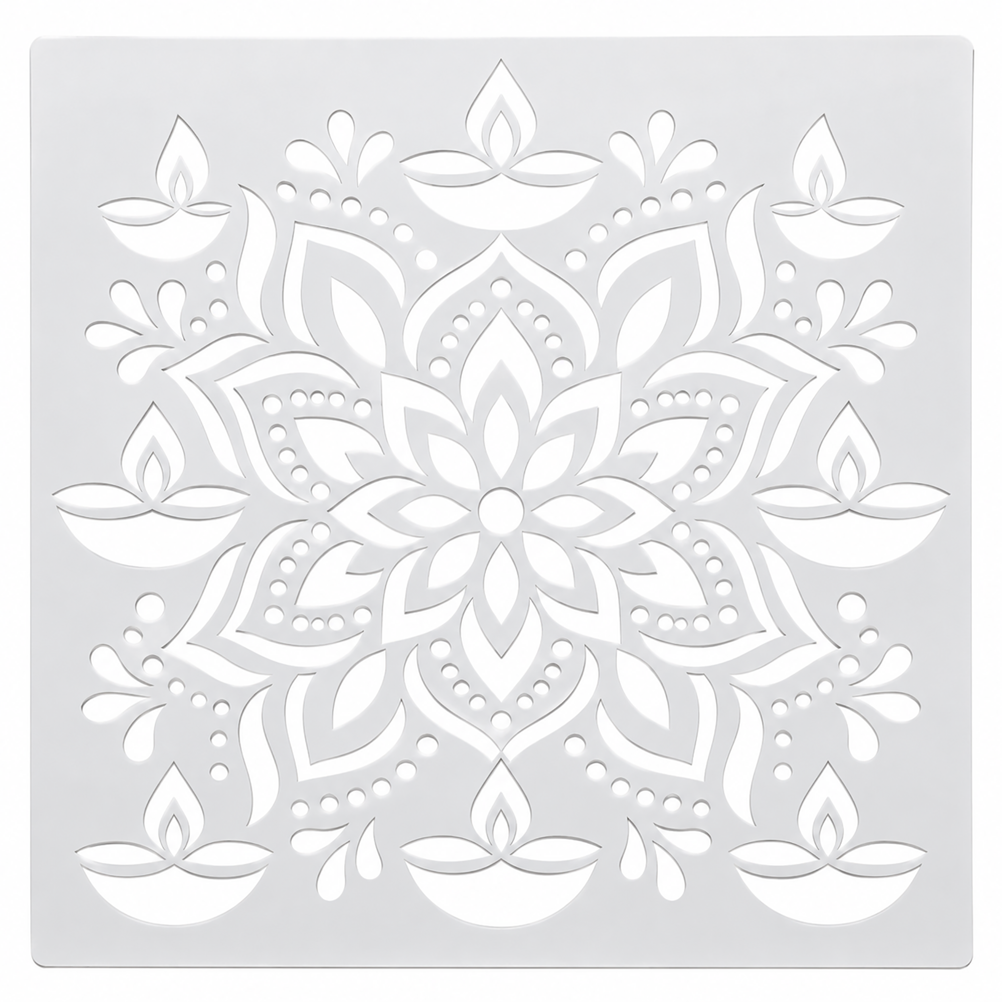 reusable rangoli stencil for diwali