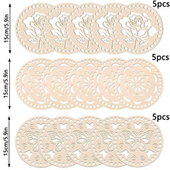 wooden floral weaving base for diwali decoration projects