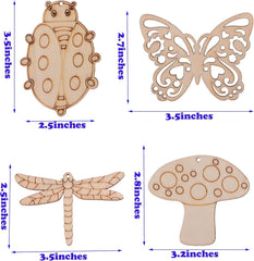 unfinished wood craft shapes