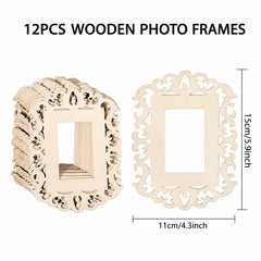 unfinished wooden photo frame cutouts for painting
