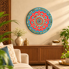 Round MDF Mandala Wall Hanging for Home Decoration