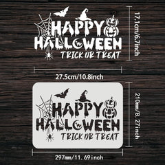 halloween lettering stencil for wall art