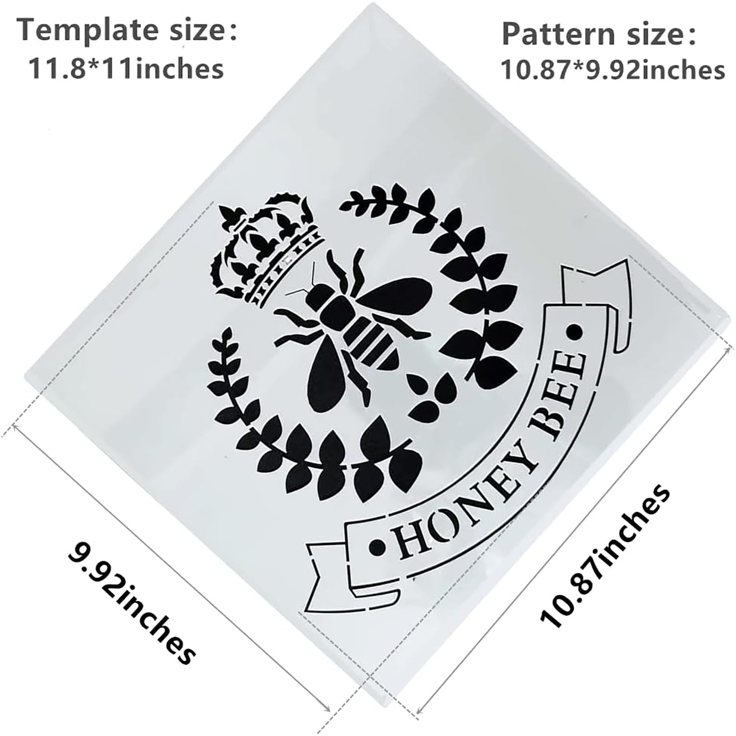 honey bee painting stencil
