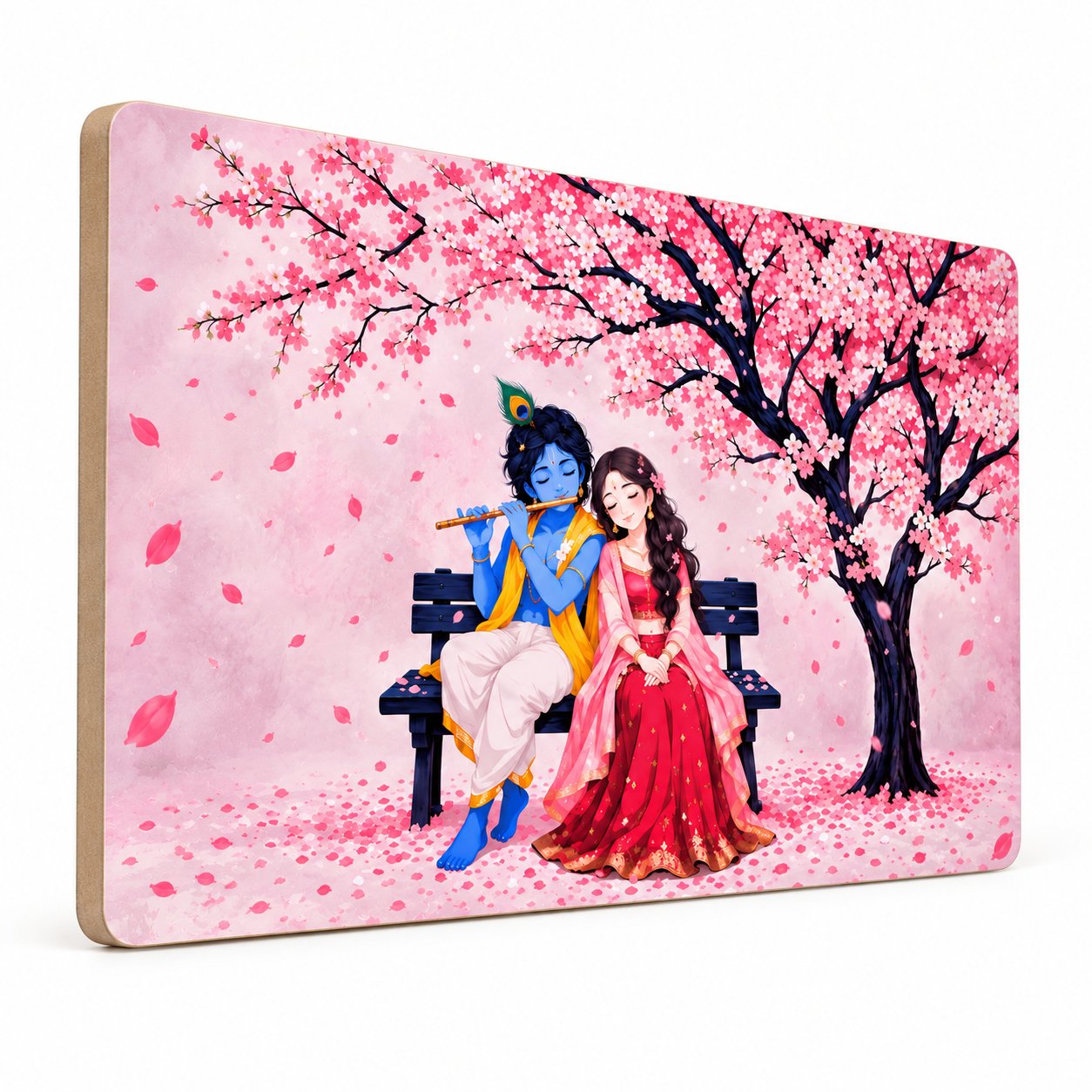 Romantic divine couple wall painting for living room
