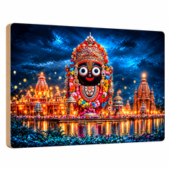 Jagannath Puri temple night view wall decor