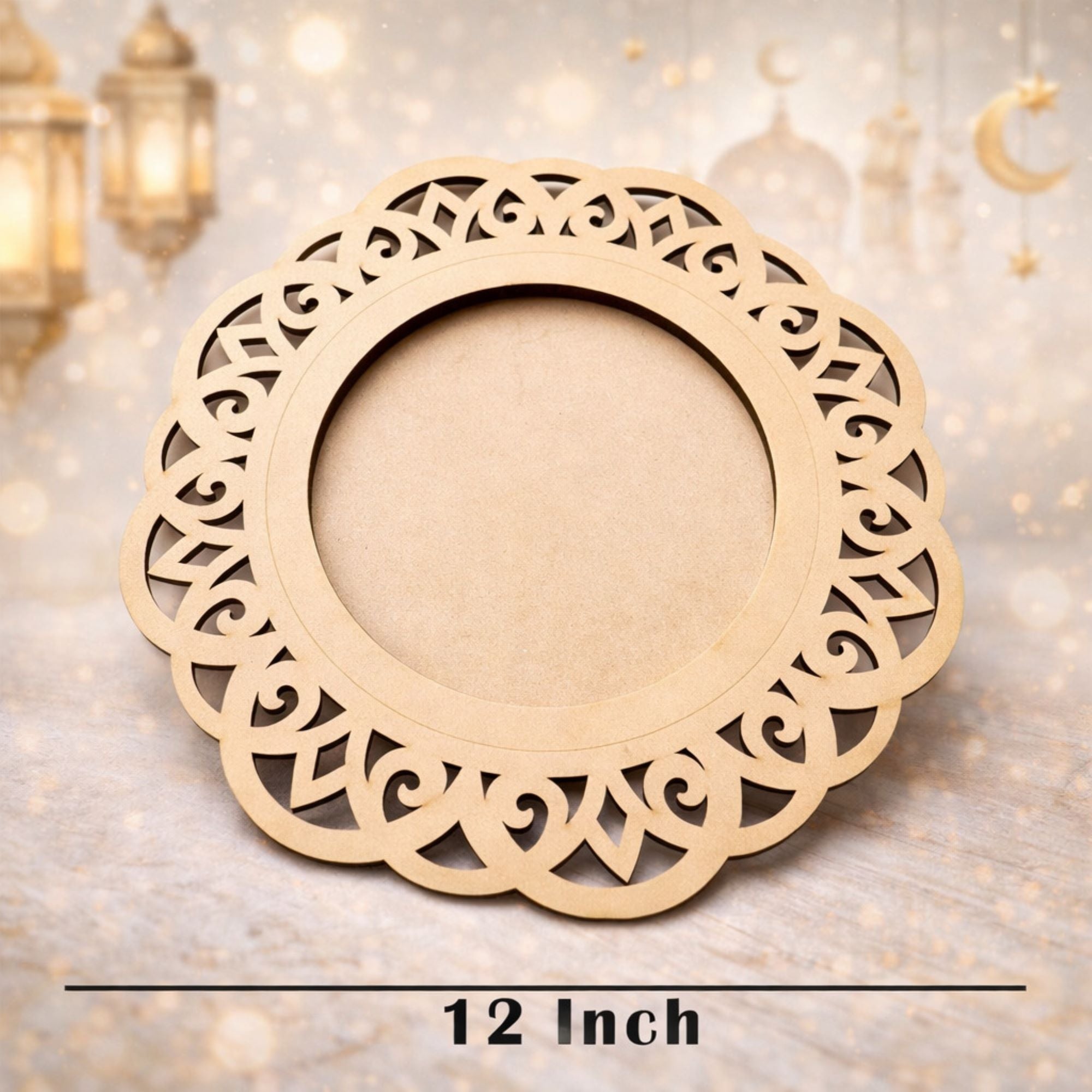 handcrafted MDF pooja plate