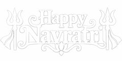 happy navratri reusable painting stencil