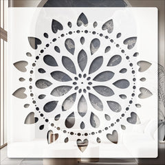 floral heart stencil for painting
