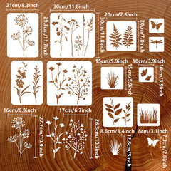 flower painting stencil