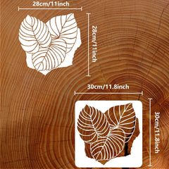 leaf pattern stencil