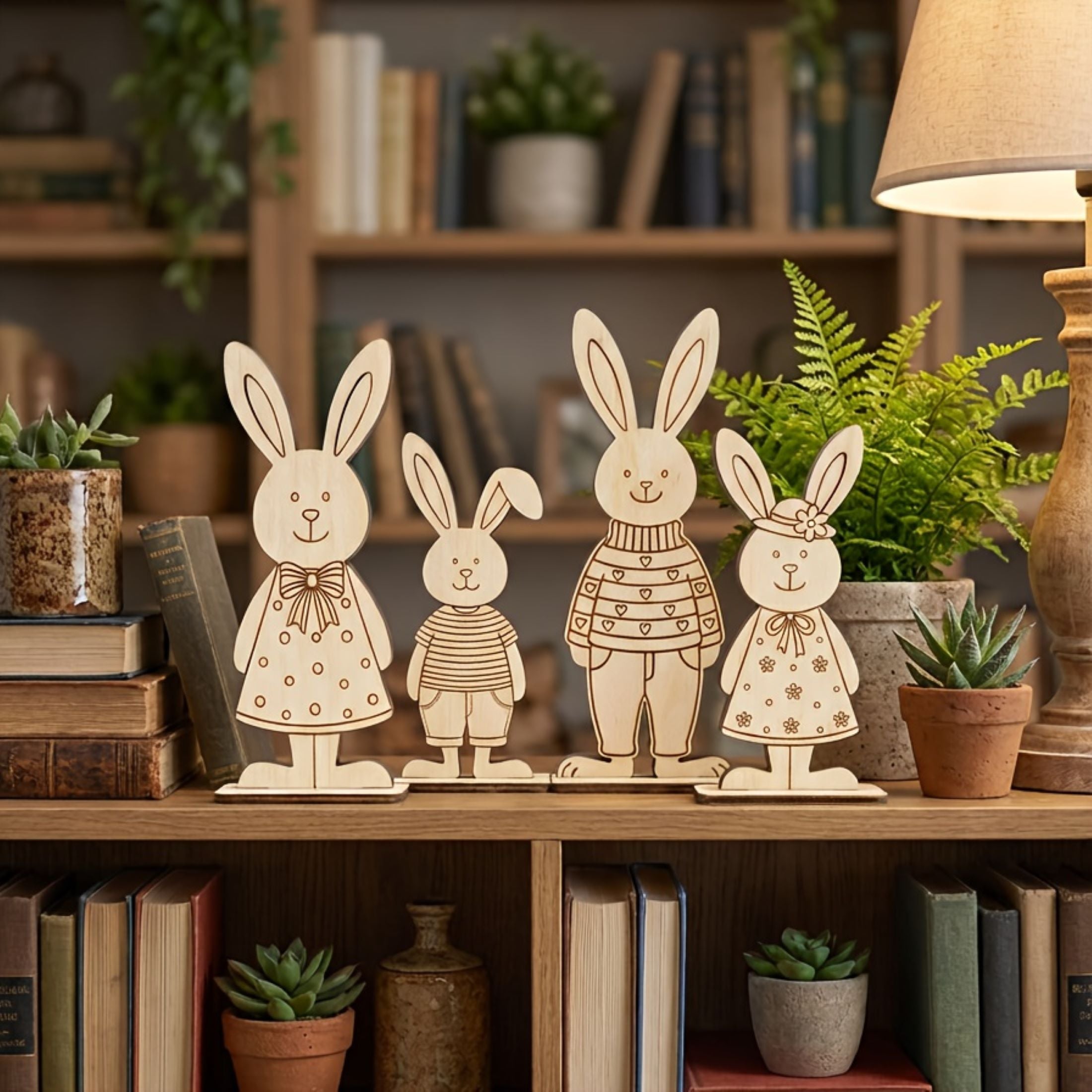 Easter bunny tabletop decor