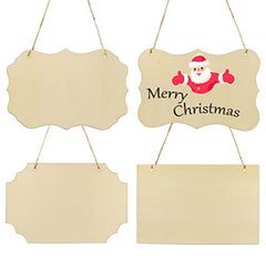 Unfinished wooden plaques