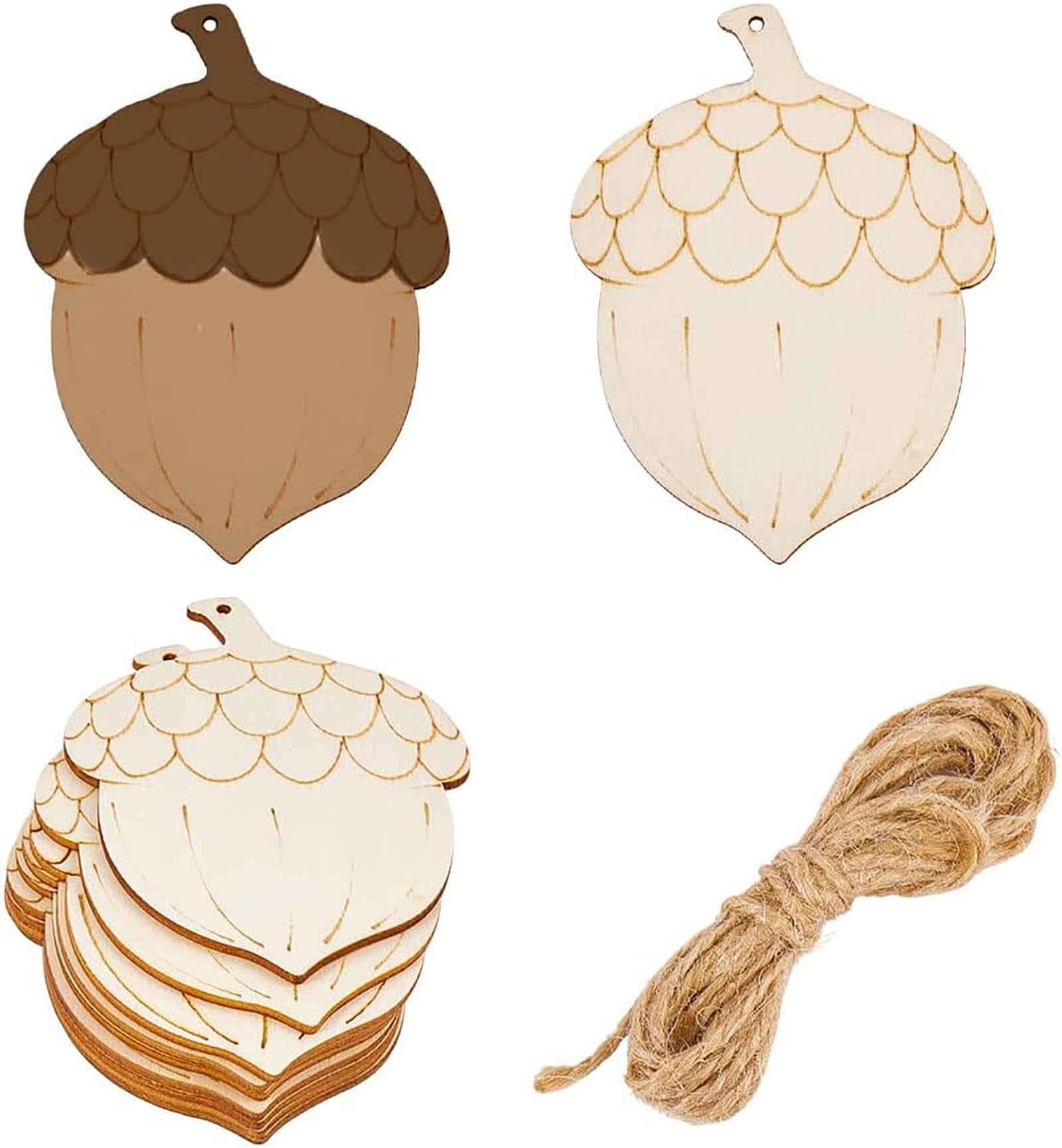 wood pendants for autumn craft