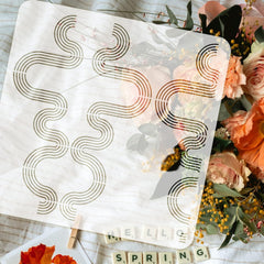geometric line stencil
