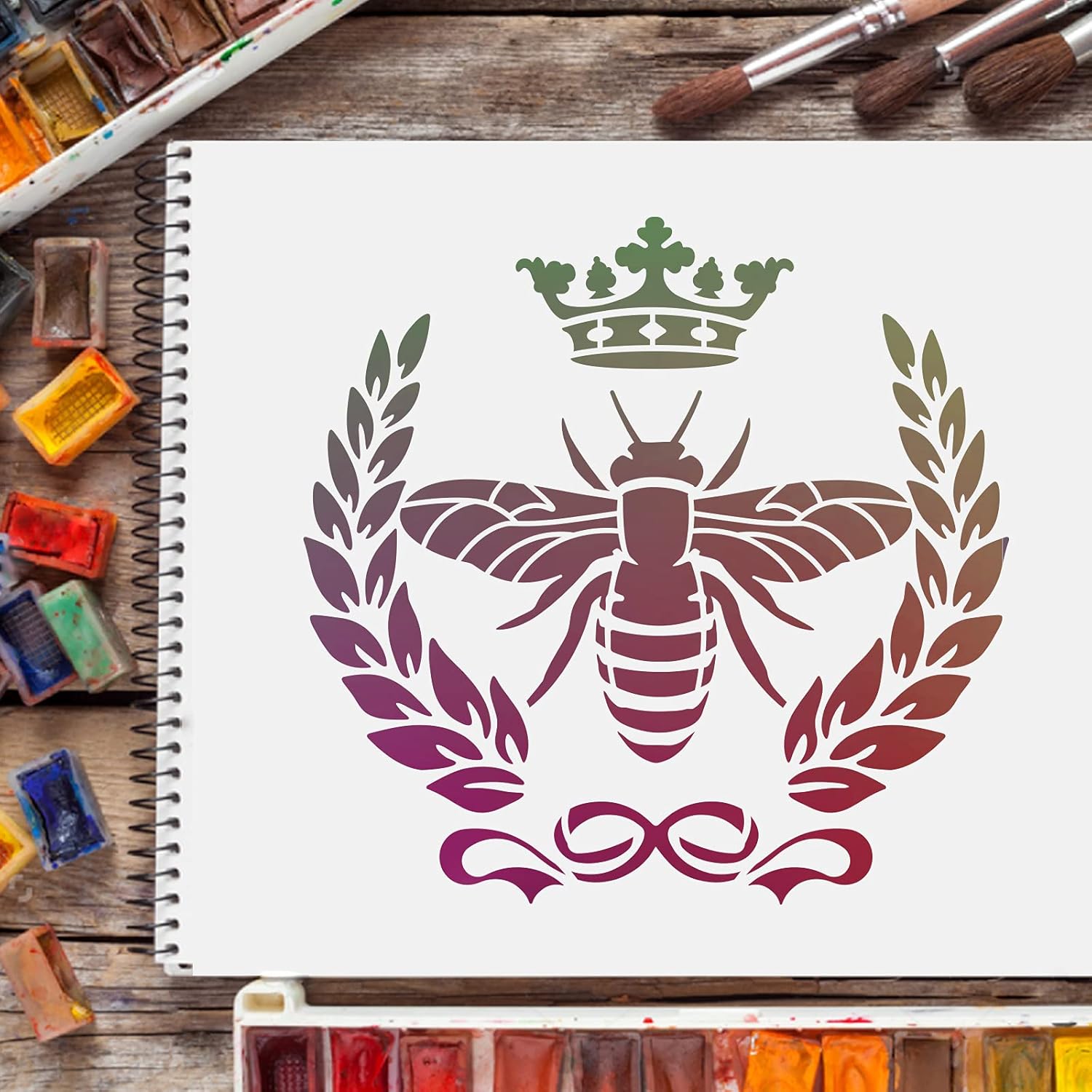 bee stencil template